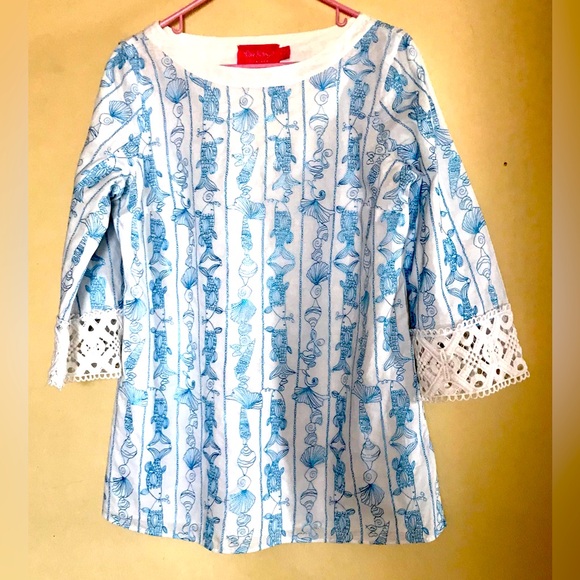 LILLY PULITZER by Marcus Cross Embroidered Tunic - Picture 4 of 9